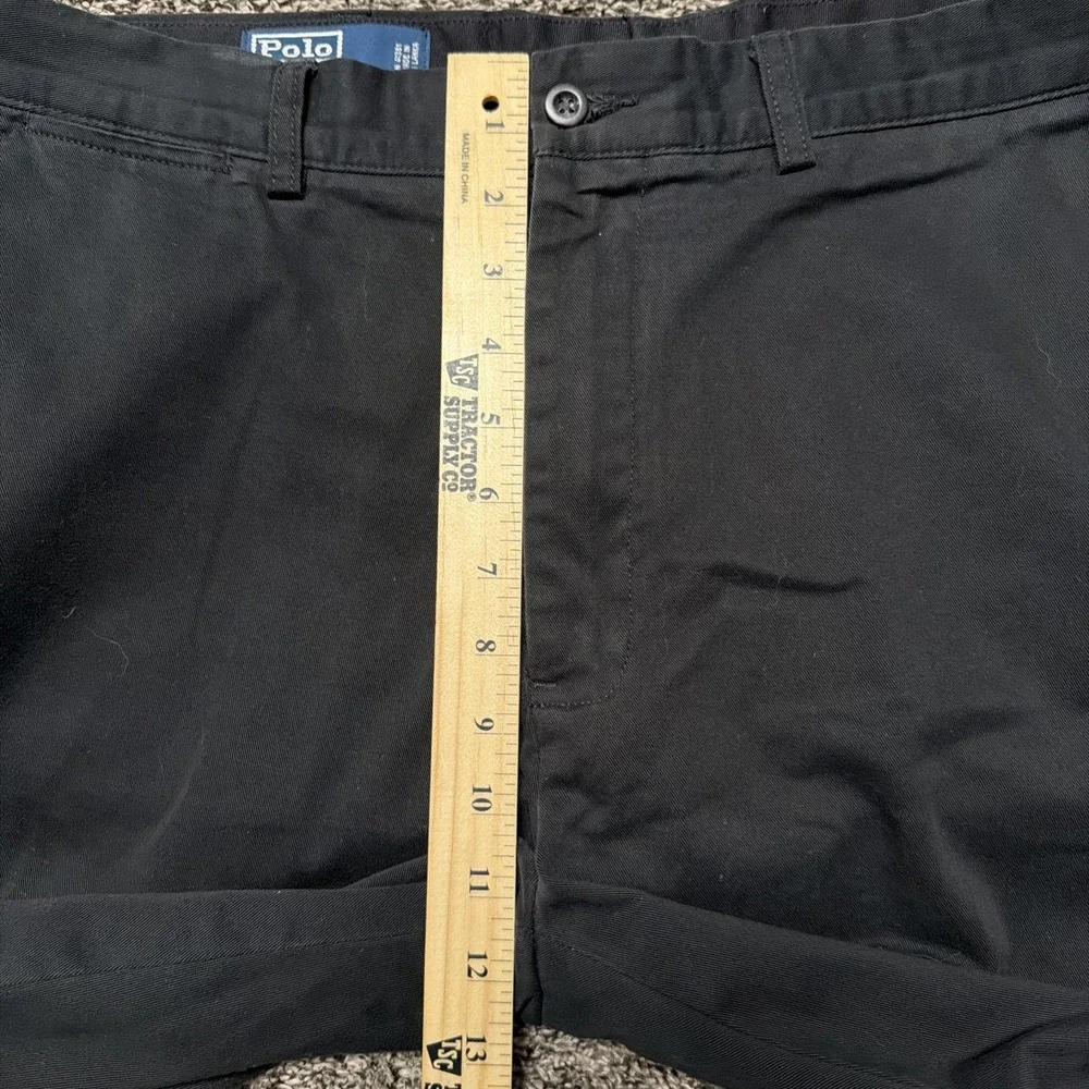Polo Ralph Lauren Pants Mens 35x27 Black‎ Classic Chino Prospect Cotton Twill